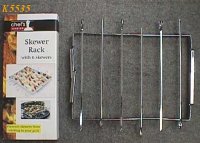 K5535 SKEWER RACK W/6 SKEWERS K5535 SKEWER RACK W/6 SKEWERS