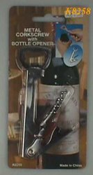 K8258 3 IN 1 CORKS CREW / KNIFE / CHROME PLATED STEEL K8258 3 IN 1 CORKS CREW / KNIFE / CHROME PLATED STEEL