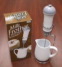 K5385 MILK FROTHER WITH MAETL WIRE RACK & CERAMIC JAR K5385 MILK FROTHER WITH MAETL WIRE RACK & CERAMIC JAR