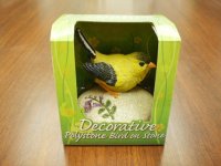 CK1335B POLYSTONE DECORATIVE BIRD ON STONE CK1335B POLYSTONE DECORATIVE BIRD ON STONE