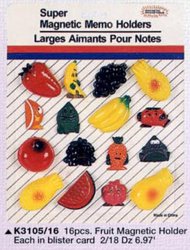 K3105/16 16 PCS FRUIT MAGNETIC HOLDER K3105/16 16 PCS FRUIT MAGNETIC HOLDER