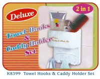 K8399 Towel Hooks & Caddy Holder Set K8399 Towel Hooks & Caddy Holder Set
