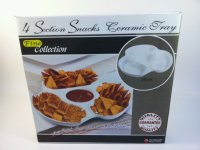 CK1656 4 SECTION SNACK AND SAUCE DISH CK1656 4 SECTION SNACK AND SAUCE DISH