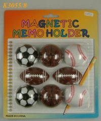 K3055/8 S/8 SPORT BALL MAGNET MEMO HOLDER K3055/8 S/8 SPORT BALL MAGNET MEMO HOLDER