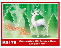 K5178 Decorative Christmas Deer (Height: 18cm) K5178 Decorative Christmas Deer (Height: 18cm)