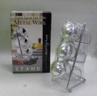 K6161 3 PCS SPICE SET W/METAL WIRE STAND K6161 3 PCS SPICE SET W/METAL WIRE STAND