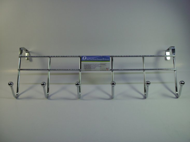 K6362 HEAVY DUTY OVER DOOR HANGER (6 HOOKS) - Click Image to Close