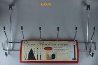 K3916 OVERDOOR METAL HANGER W/12 HOOKS K3916 OVERDOOR METAL HANGER W/12 HOOKS