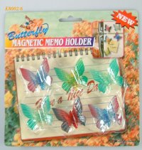 K8002/6 6PCS BUTTERFLY MAGNETIC MEMO HOLDER K8002/6 6PCS BUTTERFLY MAGNETIC MEMO HOLDER