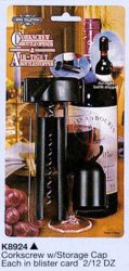 K8924 CORKSCREW W/STORAGE CAP K8924 CORKSCREW W/STORAGE CAP
