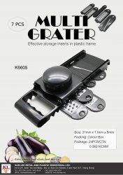 K6605 7 PCS MULTI GRATER (WHITE) K6605 7 PCS MULTI GRATER (WHITE)