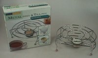 K5699V2 METAL DISH & TEA POT WARMER W/CANDLES K5699V2 METAL DISH & TEA POT WARMER W/CANDLES