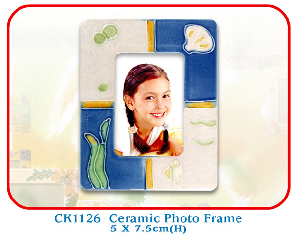 CK1126 Ceramic Photo Frame 5 X 7.5cm (H)