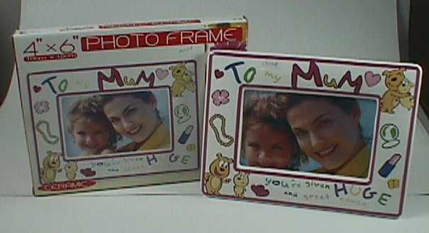 CK1158 4"X6" CERAMIC PHOTO FARME