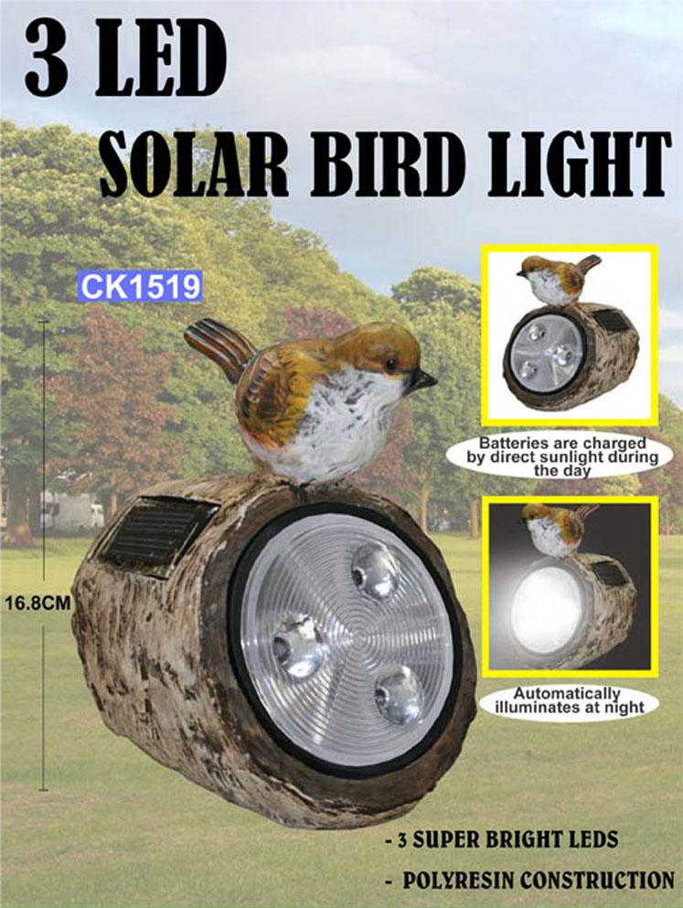 CK1519 3 Led Solar Bird Light