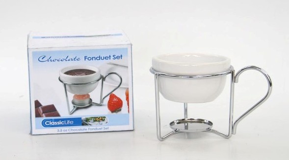CK5560 CHOCOLATE FONDUE SET (CANDLE EXCLUDED)