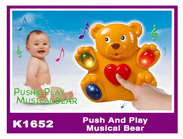 K1652 Push And Play Musical Bear