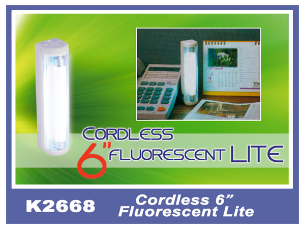 K2668 Cordless 6'' Fluorescent Lite