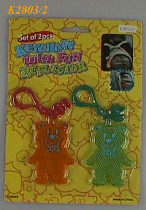 K2803 2PCS FUN REFLECTOR W/ KEYCHAIN