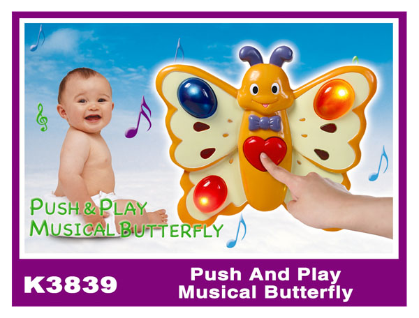 K3839 Push And Play Musical Butterfly