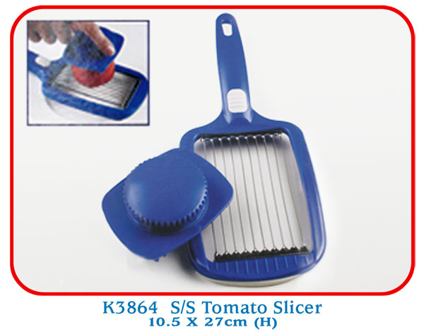 K3864 S/S Tomato Slicer 10.5 X 27cm (H)