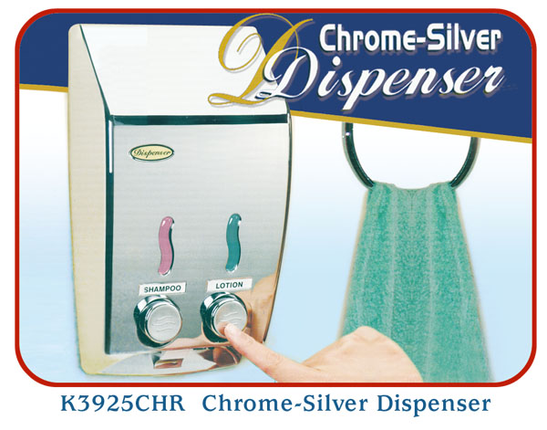 K3925CHR Chrome-Silver Dispenser