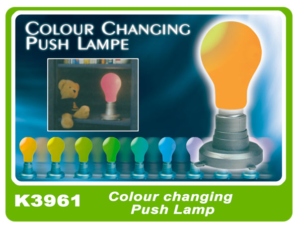 K3961 Colour changing Push Lamp