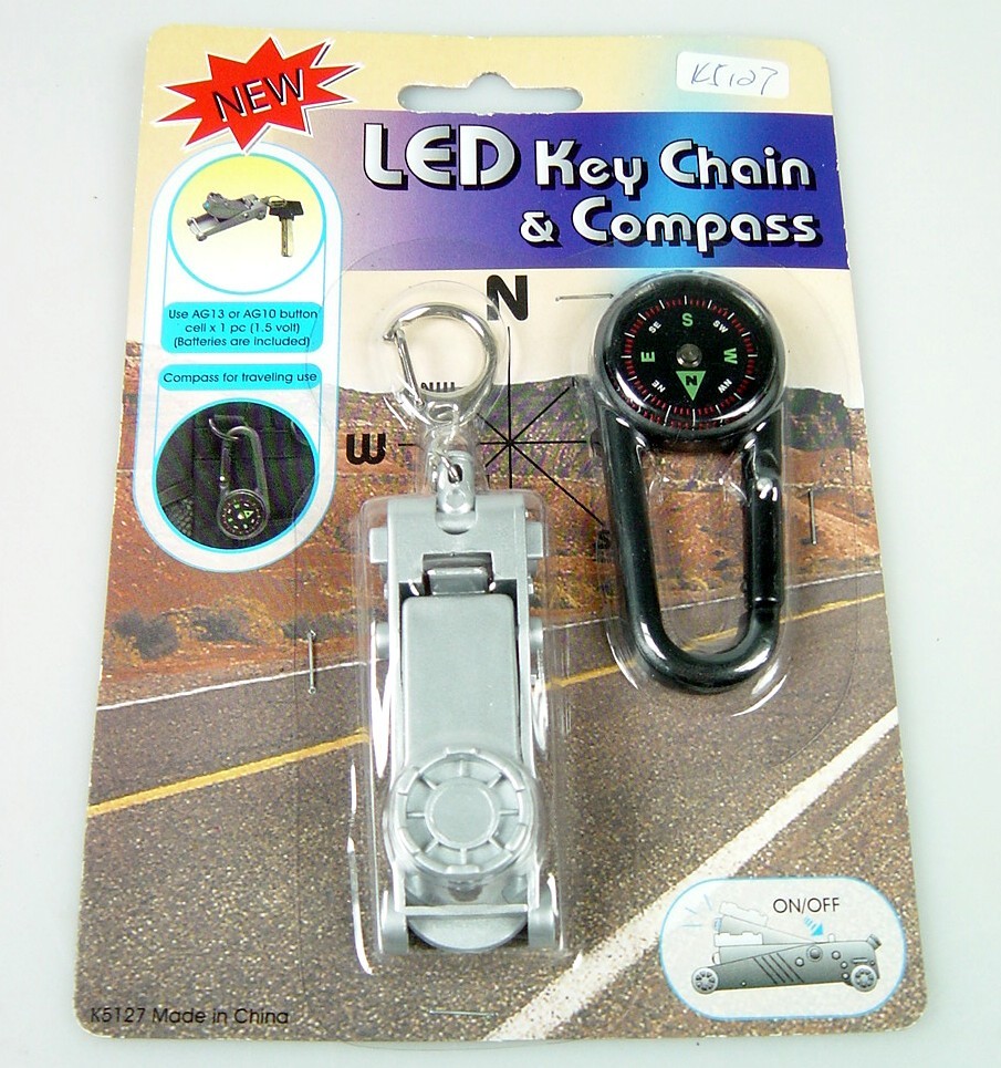 K5127 LED KEYCHAIN &COMPASS