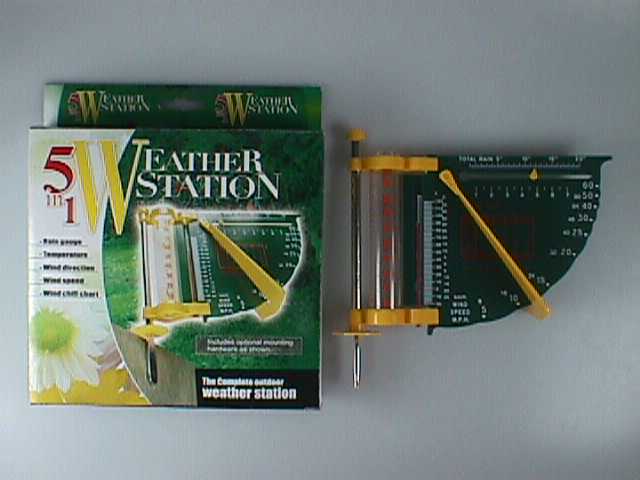 K5161 5 IN 1 WEATHER STATION W/ RAIN GUAGE