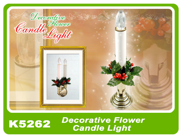 K5262 Decorative Flower Candle Light