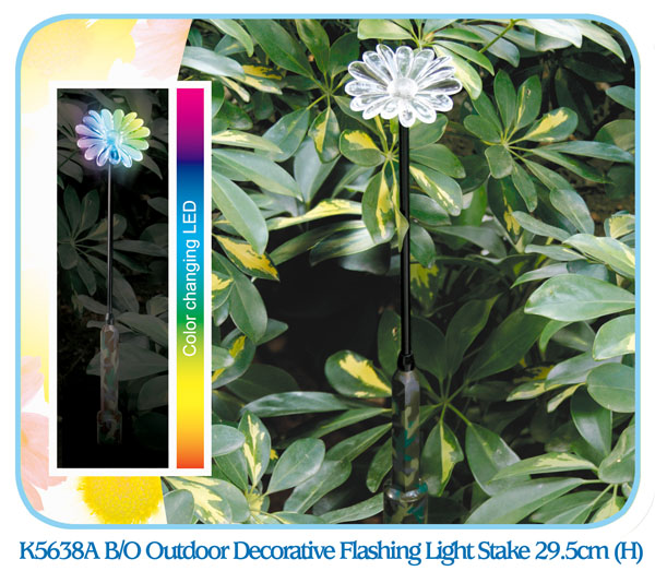 K5638A B/O Outdoor Decorative Flashing Light Stake 29.5cm (H)