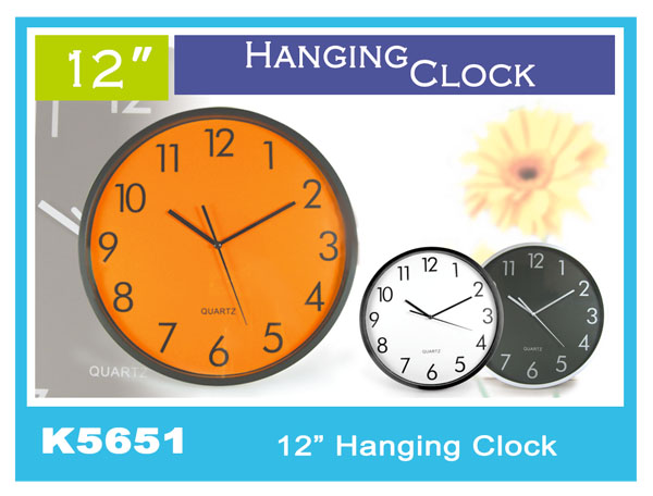 K5651 12'' Hanging Clock