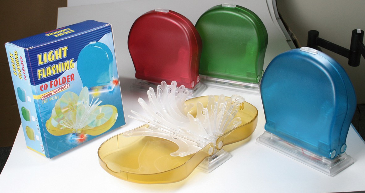 K5756 LIGHT FLASING CD FOLDER (SOUND- MOTIVATED) 10PCS
