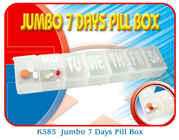 K585 Jumbo 7 Days Pill Box