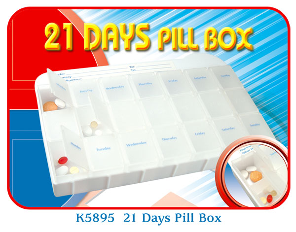 K5895 21 Days Pill Box