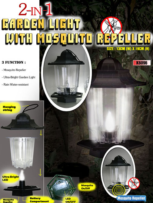 K6096 2In1 Garden Light With Mosquito Repeller