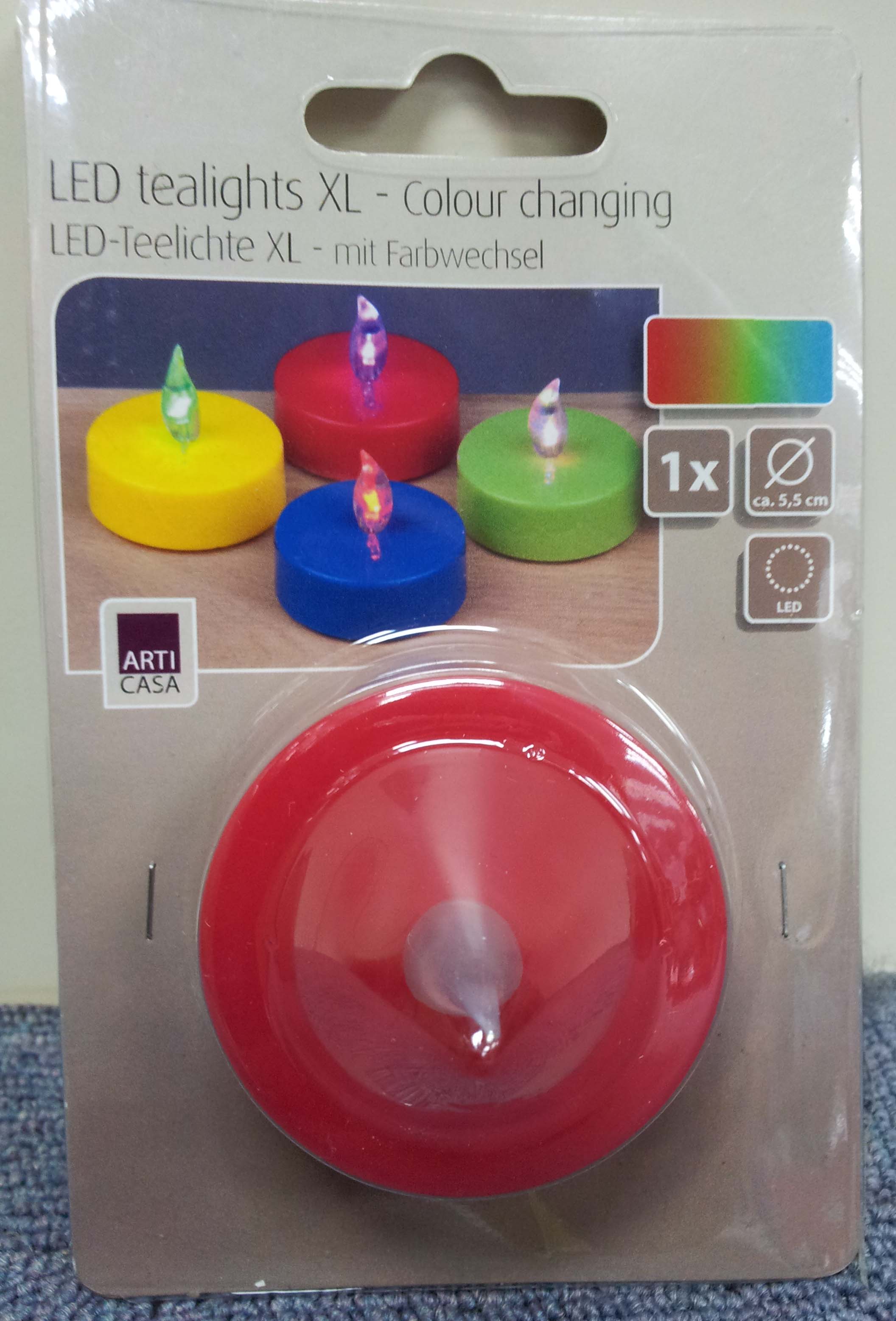K6261 COLOUR CHANGING LARGE TEALIGHT