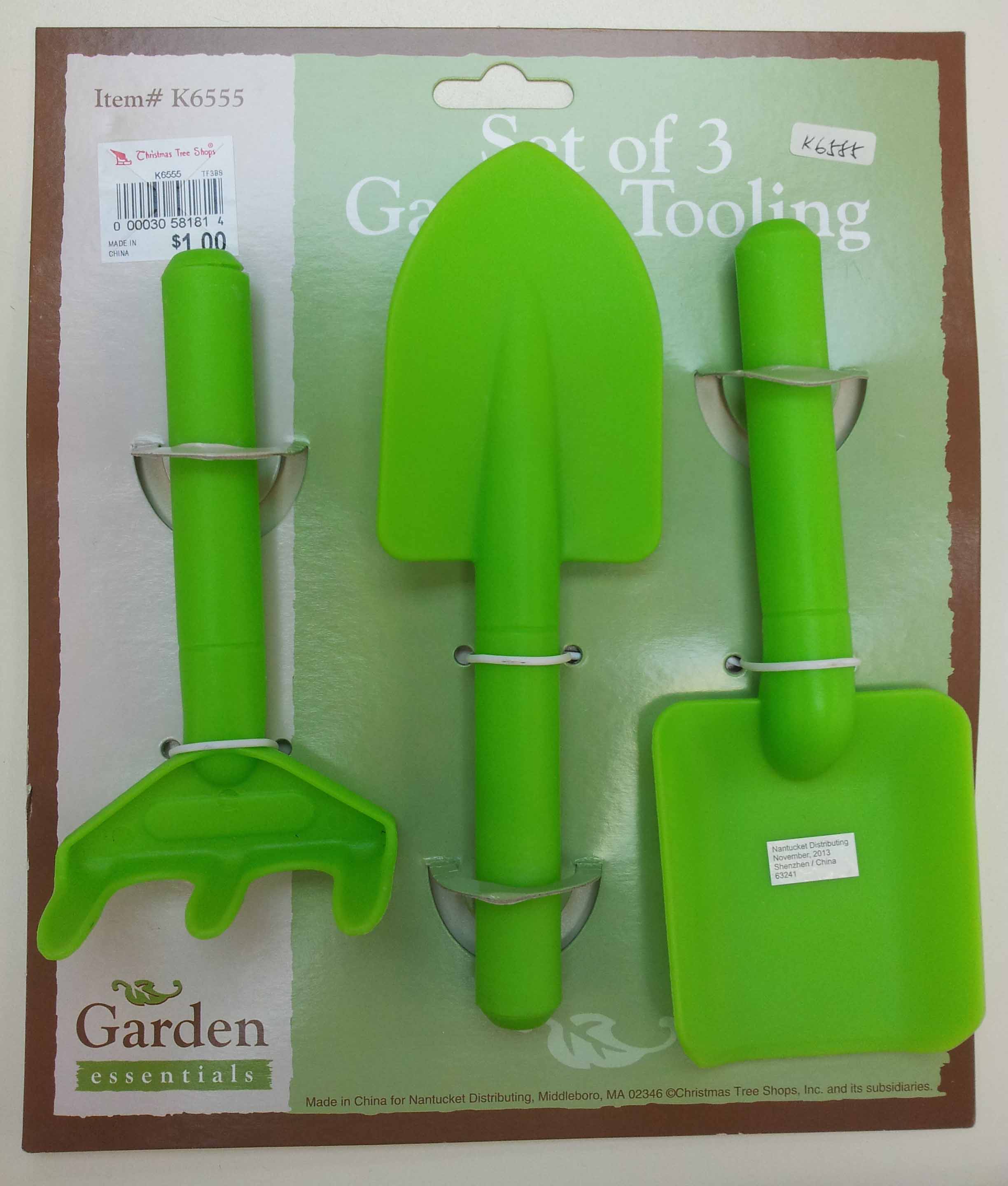 K6555 3 PCS KID'S GARDEN TOOL