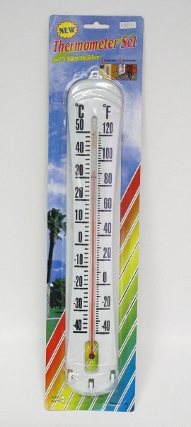 K6812 PLASTIC THERMOMETER W/3 HOLES