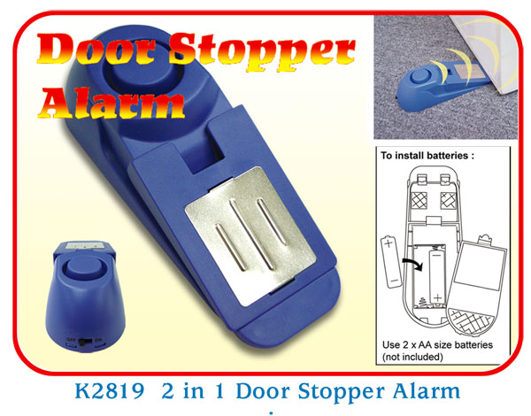 K2819 2 in 1 Door Stopper Alarm